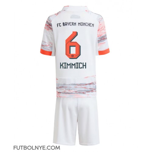 Camiseta Bayern Munich Joshua Kimmich #6 Visitante Equipación para niños 2025-26 manga corta (+ pantalones cortos)